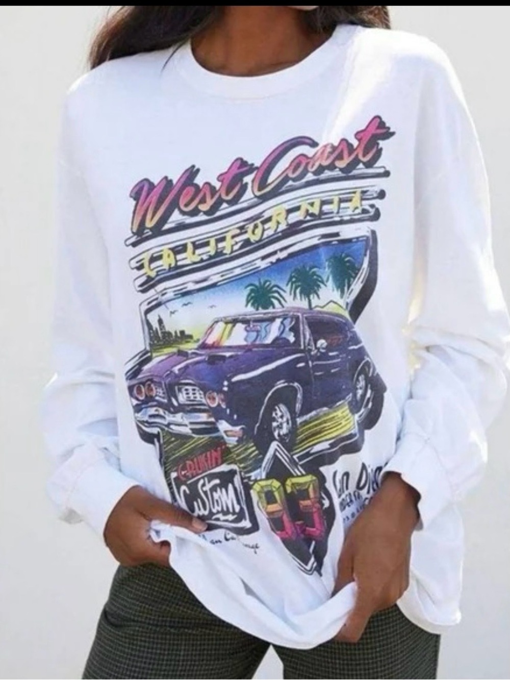 Brandy Melville / J. Galt West Coast Graphic Long Sleeve Tee One Size